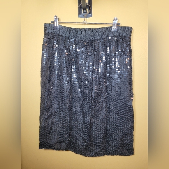 tina Dresses & Skirts - NWT Deadstock Vintage Tina 100% Silk Sequin Skirt sz M
